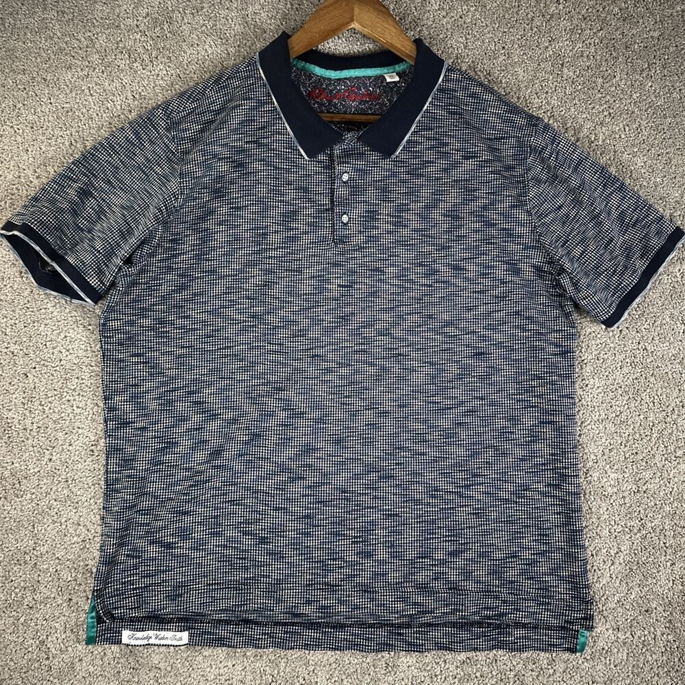 Robert Graham Shirt Mens XL Classic Fit Geometric Blur Print Cuffed Preppy